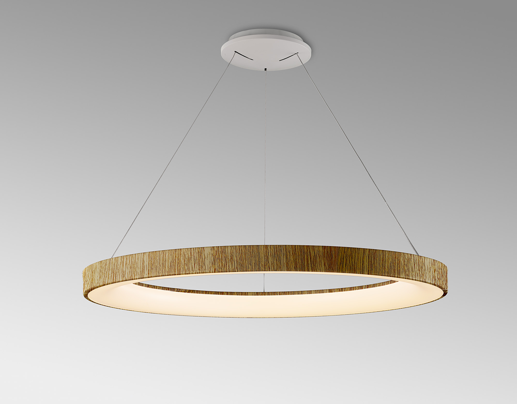 Niseko II Wood Ceiling Lights Mantra Ring Pendants